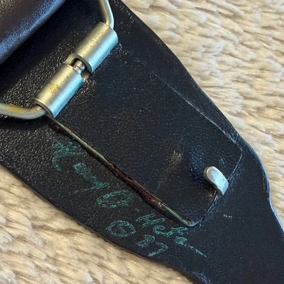 MARY B HETZ 1987 Signed and Dated Year Eagle Beaded Buckle Belt - Picture 5 of 9